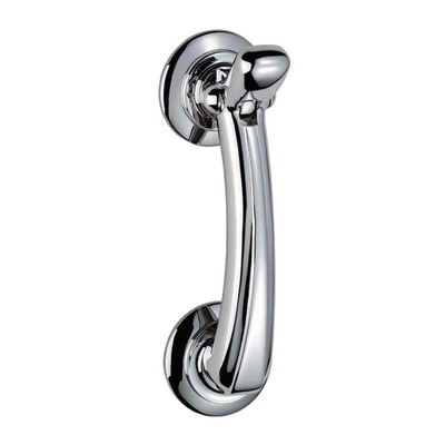 Prima Bow Door Knocker (135mm x 42mm), Polished Chrome - BC2005 POLISHED CHROME