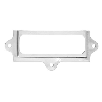 Prima Card & Label Frame Holder (90mm x 35mm), Polished Chrome - BC2008B POLISHED CHROME - 90mm x 35mm