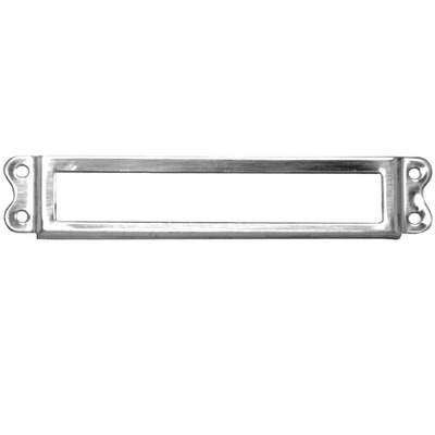 Prima Card & Label Frame Holder (90mm x 17mm), Polished Chrome - BC2008C POLISHED CHROME - 90mm x 17mm