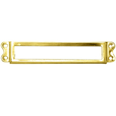 Prima Card & Label Frame Holder (90mm x 17mm), Polished Brass - PB2008C POLISHED BRASS - 90mm x 17mm