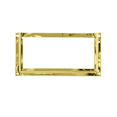 Prima Card & Label Frame Holder (114mm x 55mm), Polished Brass - PB2008D POLISHED BRASS - 114mm x 55mm