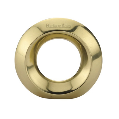 Heritage Brass Ring Cabinet Knob, Polished Brass - C4553-PB POLISHED BRASS - 40mm