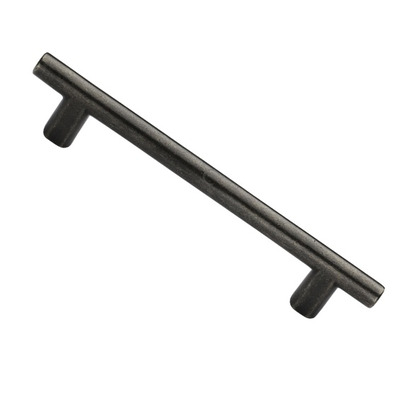 M Marcus Round Bar Cabinet Pull Handle (96mm, 128mm, 160mm OR 192mm C/C), White Rustic Solid Bronze - WM361 PEWTER PATINA ON WHITE BRONZE - 96mm c/c