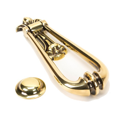 From The Anvil Loop Door Knocker, Aged Brass - 49550 AGED BRASS