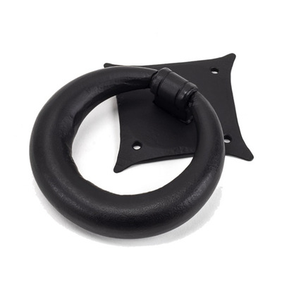 From The Anvil Ring Door Knocker, Matt Black - 49594 MATT BLACK