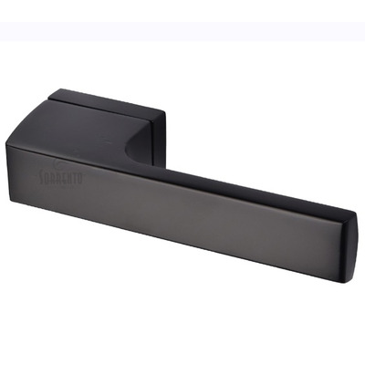 M Marcus Sorrento Vitra Door Handles On Rectangular Rose, Matt Black - TP-3099RE-153 (sold in pairs) MATT BLACK