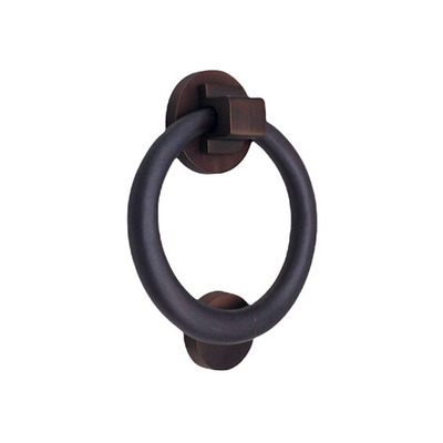 Spira Brass Ring Door Knocker, Aged Bronze - SB4104ABZ AGED BRONZE