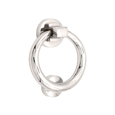 Spira Brass Ring Door Knocker, Polished Chrome - SB4104PC POLISHED CHROME