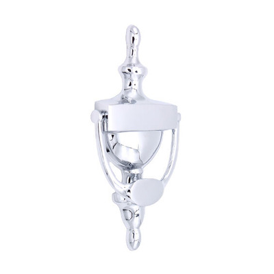 Spira Brass Large Victorian Door Knocker (205mm x 95mm), Polished Chrome - SB4107PC POLISHED CHROME