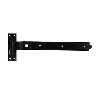 Spira Brass Cranked Hook And Band Hinge (Various Sizes), Black - 7176 (sold in singles) BLACK - 10 INCH (250mm)