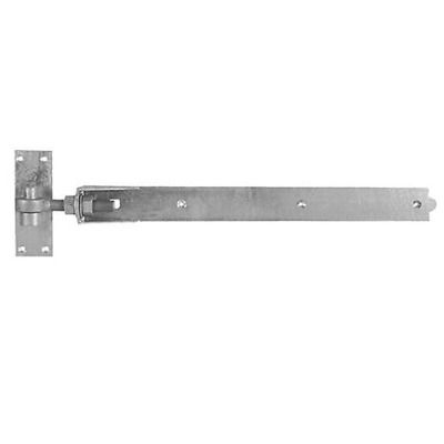 Spira Brass Adjustable Hook And Band Hinge (Various Sizes), Hot Steel Galvanised - 7191 (sold in singles) HOT STEEL GALVANISED - 18 INCH (450mm)