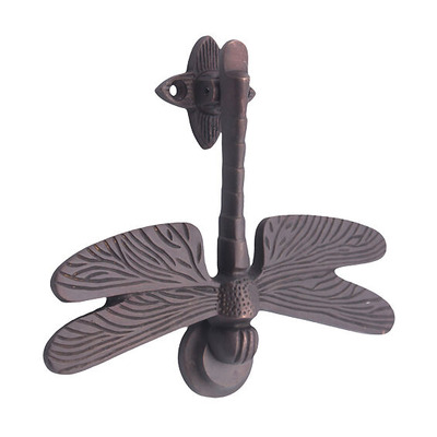 Spira Brass Dragonfly Door Knocker (130mm x 160mm), Aged Bronze - SB4108ABZ AGED BRONZE