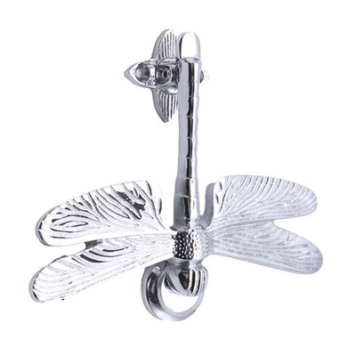 Spira Brass Dragonfly Door Knocker (130mm x 160mm), Polished Chrome - SB4108PC POLISHED CHROME