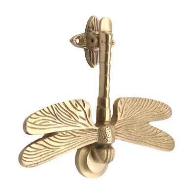 Spira Brass Dragonfly Door Knocker (130mm x 160mm), Satin Brass - SB4108SB SATIN BRASS