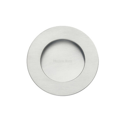 Heritage Brass Round Flush Pull, Satin Chrome - C1835-SC SATIN CHROME