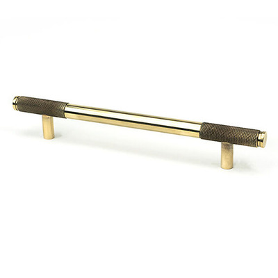 From The Anvil Half Brompton Cabinet Pull Handle (96mm, 160mm Or 224mm C/C), Aged Brass - 46924 AGED BRASS - 156mm (96mm c/c)
