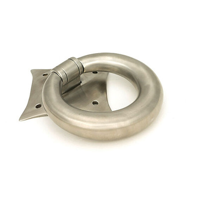 From The Anvil Ring Door Knocker, Satin Marine Stainless Steel - 49804 SATIN MARINE STAINLESS STEEL