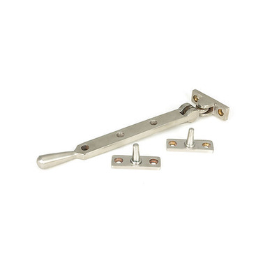 From The Anvil Newbury Window Stay (8", 10" Or 12"), Satin Marine Stainless Steel - 50633 SATIN MARINE STAINLESS STEEL - 8"