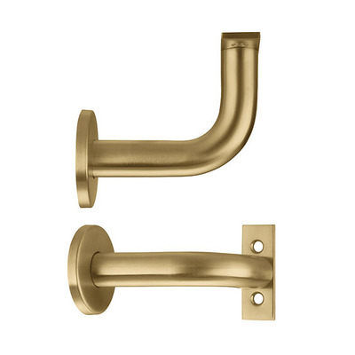 Zoo Hardware ZAS Handrail Bracket, Favo Satin Brass - ZAS45-FSB FAVO SATIN BRASS