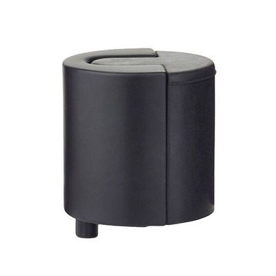 Zoo Hardware Floor Mounted Round Door Stop, Powder Coated Black - ZAS86-PCB POWDER COATED BLACK
