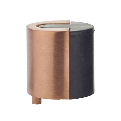 Zoo Hardware Floor Mounted Round Door Stop, Tuscan Rose Gold - ZAS86-TRG TUSCAN ROSE GOLD