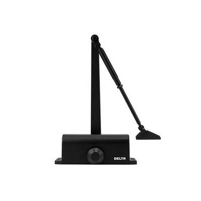 Zoo Hardware, Fixed Power Size 3 Overhead Door Closer, Black - ZDC003-BLK BLACK