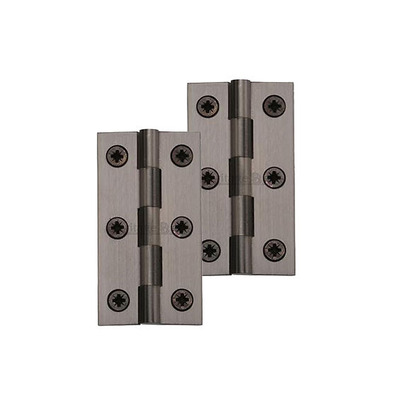 Heritage Brass Extruded Brass Cabinet Hinges (Various Sizes), Matt Bronze - HG99-110-MB (sold in pairs) MATT BRONZE - 2 1/2" x 1 3/8"
