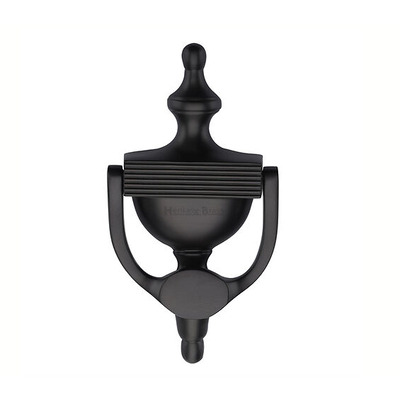 Heritage Brass Reeded Urn Knocker (195mm), Matt Bronze - RR912 195-MB MATT BRONZE