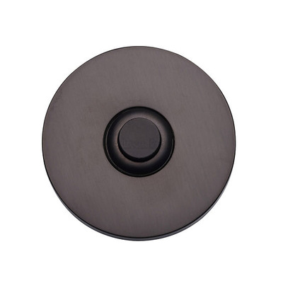 Heritage Brass Round Bell Push (53mm Diameter), Matt Bronze - V1184-MB MATT BRONZE