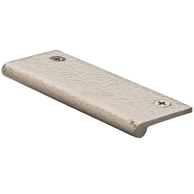 Heritage Brass EP Range Top Fixing Hammered Cabinet Edge Pull (50mm, 100mm OR 200mm), Satin Nickel - HAMEP50 38-SN SATIN NICKEL - 200mm