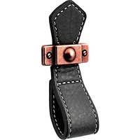 Leather Cabinet Pulls and Strap Handles To Match