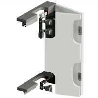 W-Slide BiFold Wardrobe Sliding Door Kit - 2 Door - 1800mm Track