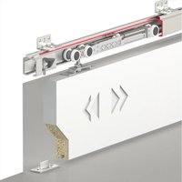 TS-Slide Top Hung Sliding Door Rail Kit - 2400mm Track - One Way Soft Close