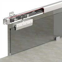 GS-Slide Top Hung Glass Sliding Door Kit - 3600mm Track - One Way Soft Close