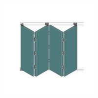 F-Slide Folding Sliding Door Kit - 4 + 0 Door - 2400mm Track
