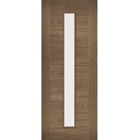 LPD Sofia Fully Finished Walnut Glazed Internal Door - 1981mm x 610mm (78 inch x 24 inch) LPD Doors