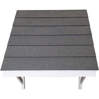 Britmet The Regent Mono Door Canopy Kit with Curved Brackets - Bramble Brown Britmet Lightweight Roofing