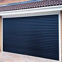 Birkdale Premium Black Roller Garage Door - 5300mm x 2200mm Aluminium