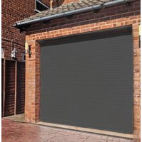 Birkdale Classic Grey Roller Garage Door - 2440mm x 2133mm Aluminium