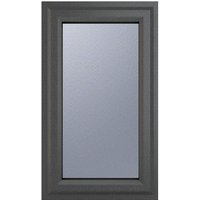 Crystal Left Hand Side Hung Grey uPVC Casement Obscure Glazed Window - 610mm x 1190mm Crystal-Direct