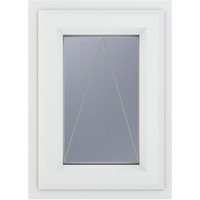 Crystal Triple Glazed Top Hung Obscure White Window - 820mm x 820mm uPVC Crystal-Direct