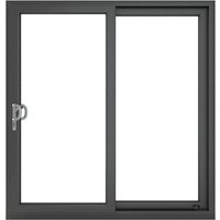 Crystal uPVC Anthracite Grey Sliding Patio Doorset Left to Right with Clear Glazing - 2090mm x 2090mm (82 x 82 inch) Crystal-Direct