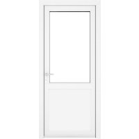 Crystal uPVC White Clear Glazed 2 Panel Right Hand Open Single Door - 2090mm x 890mm (82.3x35 inch) Crystal-Direct