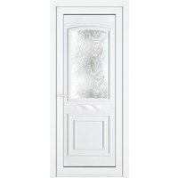 Crystal Balmoral Right Hand 2 Panel White uPVC Obscure Glass Front Door - 2090mm x 920mm (82.3 x 36.2 inch) Crystal-Direct