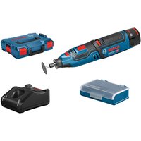 Bosch GRO 12V-35 Rotary Tool with Accessory Set & 2 x 12V 2Ah Li-ion Batteries