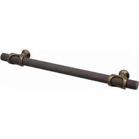 Amelia - Knurled T-Bar Kitchen Cupboard Handle -  Antique Brass